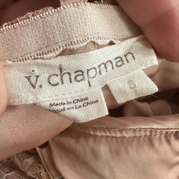 V.Chapman Mia lace dress in dust rose 8 - Picture 4 of 6